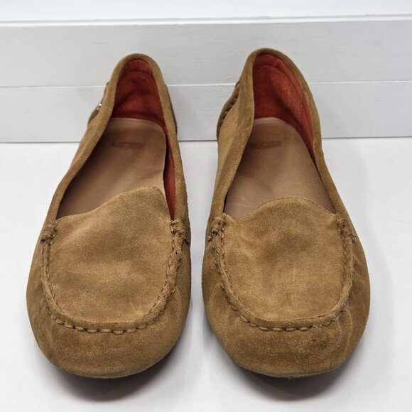 Ugg Milana Loafer Slip On Classic Chestnut Tan Suede Leather Women's Size 8.5 - Picture 3 of 10